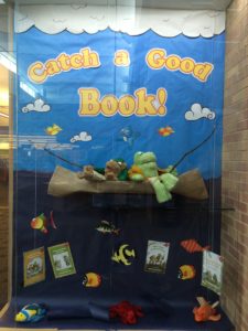 Library display window: Frog & Toad