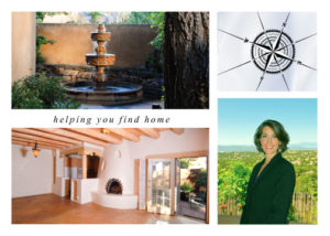 Love Santa Fe homes real estate marketing postcard